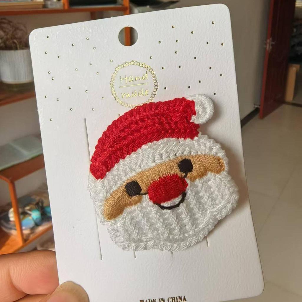 Christmas Hair Accessories: Baby & Kids Hair Clips with Tree, Snowman, Hat Designs