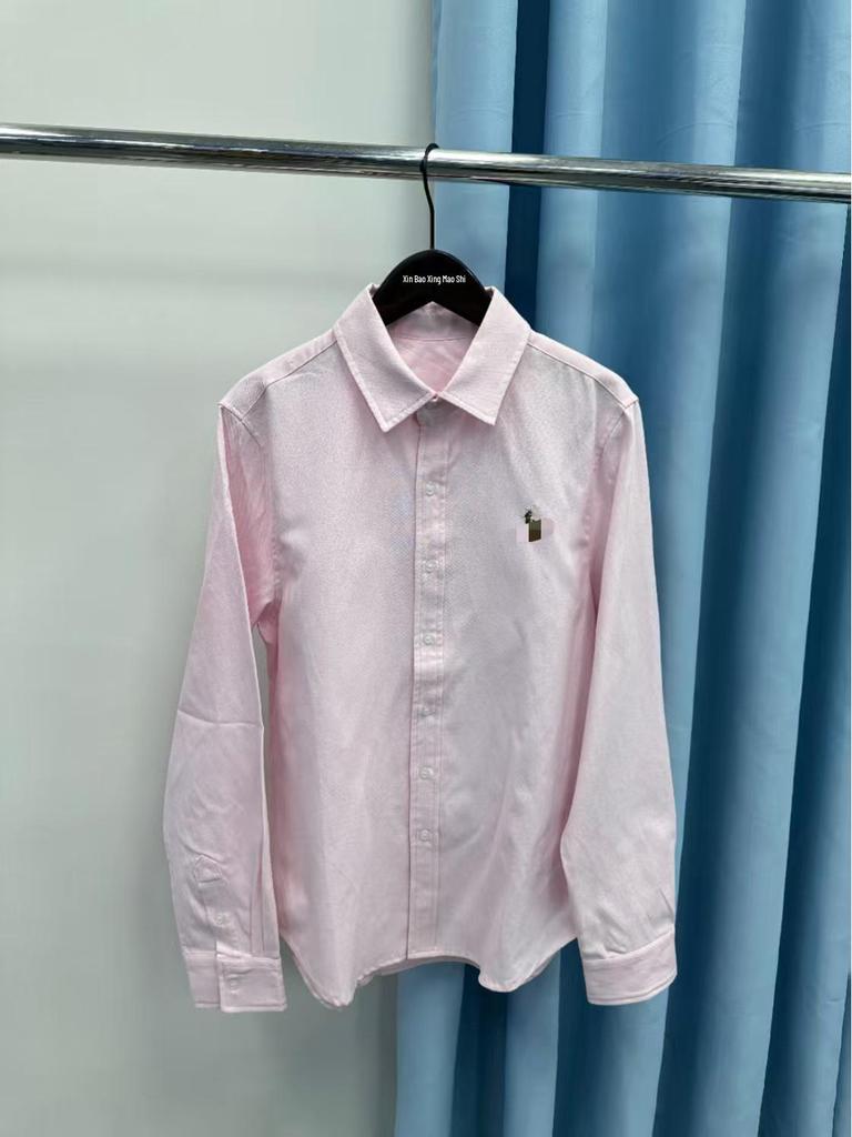 Premium Cotton Oxford Cloth Shirt with Horse Embroidery - Unisex Business Casual
