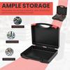 Small Hard Case Bag Portable Plastic Tool Storage Box with Dual Latch Shatterproof Hard Carrying Case for Household Workshop Car