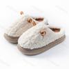 Fashion Couple's Home Slippers Winter Cute Thick Warm Indoor Women Cotton Slippers Lightweight Comfortable Non Slip Soft Sole Men Flats