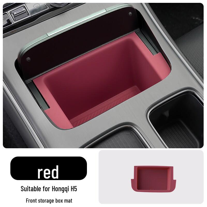 Silicone Protective Mat for 26 Hongqi H5 Models: Door Handle Grip, Slot Storage, & Window Lift Panel