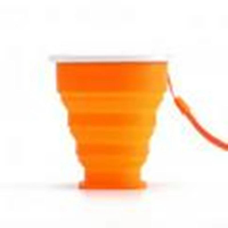 Portable Silicone Retractable Folding Cup With Lid Telescopic Collapsible Drinking Cup Outdoor Coffee Cups Kitchen Bar Supplies