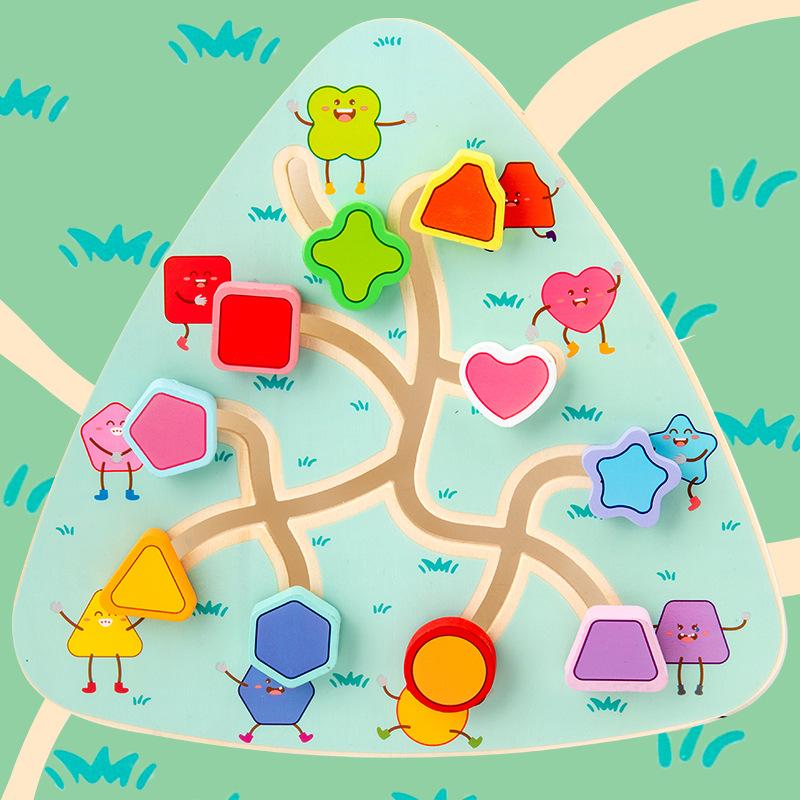 Montessori Early Education Maze Educational Toys Tabletop Parent-Child Interactive Games Children'S Hands-On Brain