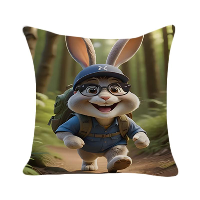 New Easter Cute Bunny Pillow Cover Fashion Simple Home Furnishings Living Room Sofa Cushion