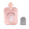 Cartoon Hot Water Bottle Large Hot Water Bag with Cover Cold-proof Heat Preservation Hot Water Bottle for Winter Warm