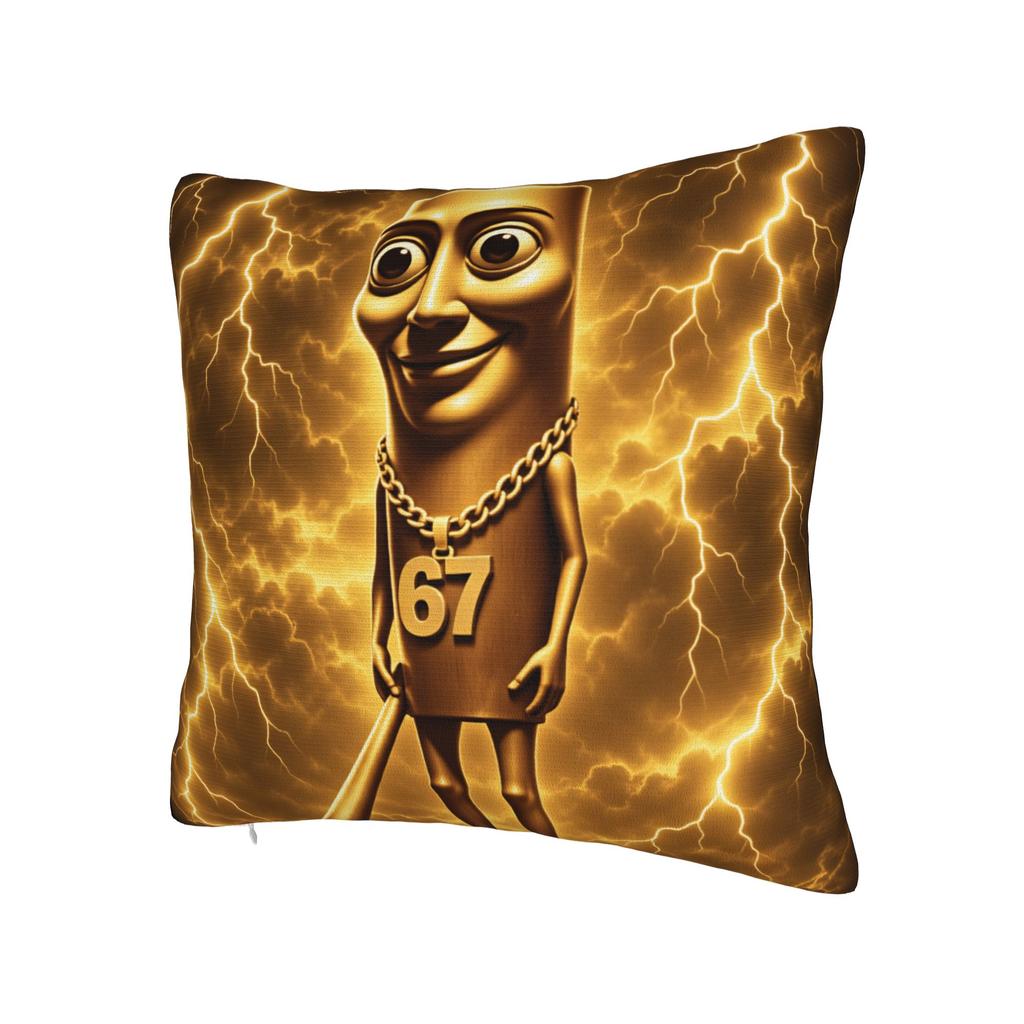 Tung Tung Tung Sahur Meme 67 Pillow Case Custom Pillow Cover For Sofa Home Decoration Retro Trendy Pillowcases