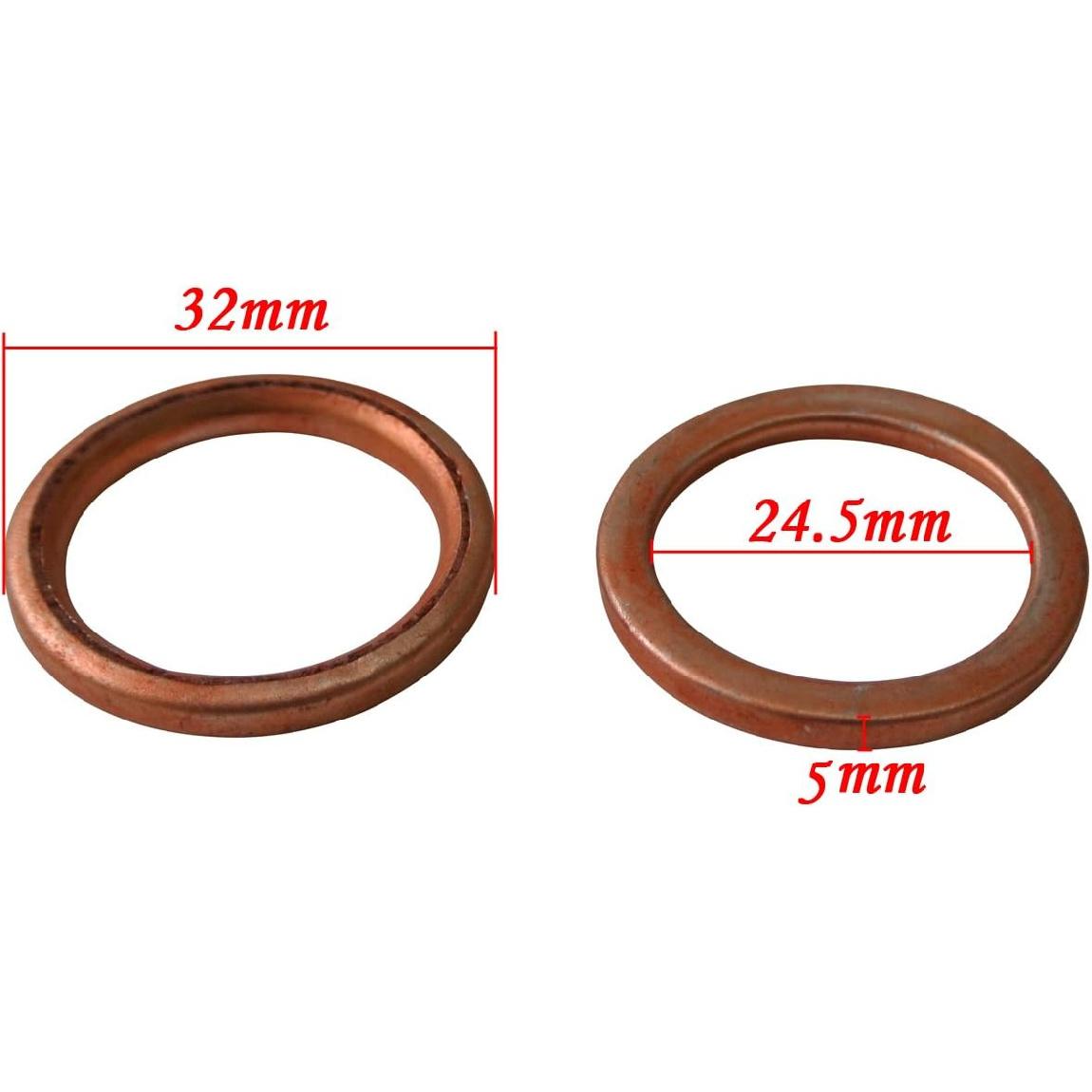 

JRL Pit Dirt Bike Exhaust Crush Gasket 50cc 110cc 125cc 140cc 150cc 160cc 32x24.5mm