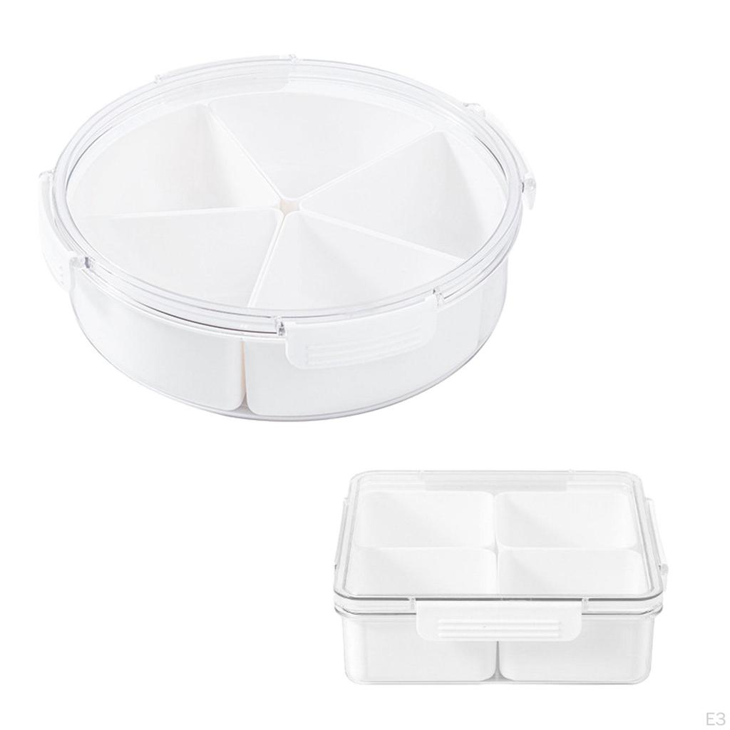 Appetizer Platter, Catering Organizer Tray with Lid, Food Storage Container, Dry Fruit for