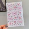 Cartoon Butterfly Rhinestone Face Stickers for Kids Self-Adhesive Gem Stickers for Stage Performance Makeup DIY Girl Dress Up Party Props