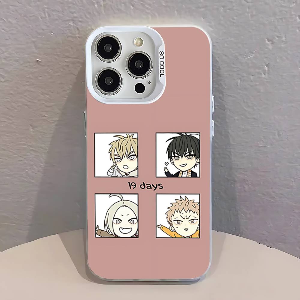Cartoon BL 19 Days Comics Phone Case For iPhone 17,16,13,12,11,15,14,Pro,Max,Plus,SE4,Air,Mini White IMD Matte