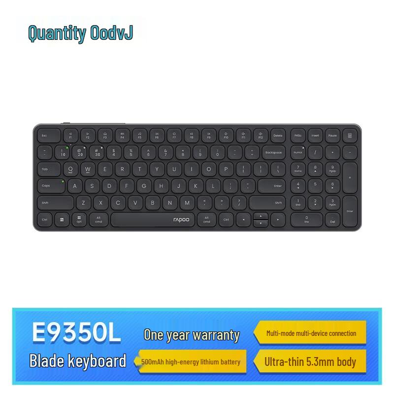 Rapoo E9350L Ultra-Slim Multi-Mode Wireless Keyboard
