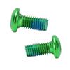 12pcs M5x11.5mm Bicycle Disc Brake Rotor Bolts Screws Alloy Disc Rotor Screws for Mountain BikeGreen, 12 Pcs set