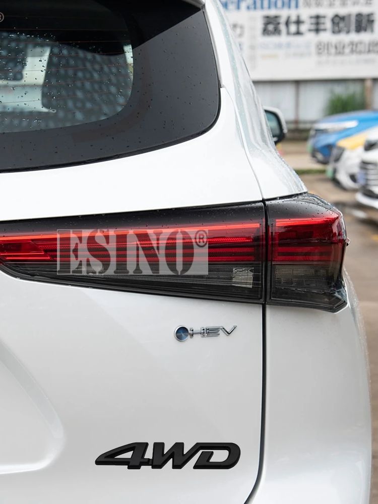 yscr3 Car Styling 3D 4WD Metal Zinc Alloy RearTrunk Fender Adhesive Badge Body Tailgate Displaceme Emblem For Toyota RAV 4