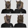 Terrifying Wolf Head Mask And Gloves Set For Halloween Party Costume Fun And Creative Dress Up