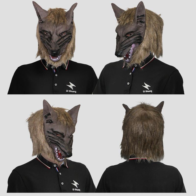 Wolf Ingenious Mask With Plush Gloves For Halloween Celebrations And Creative Party Up Dress