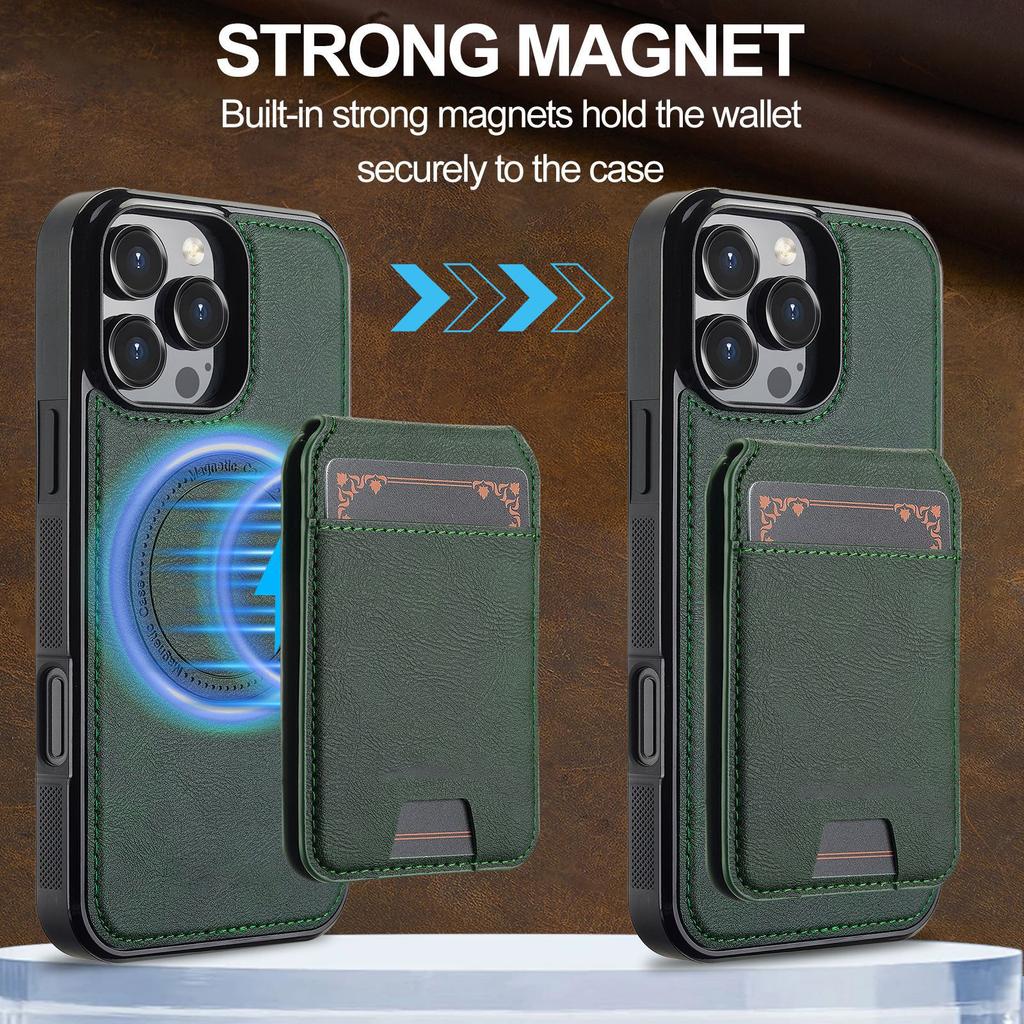 2 In 1 Detachable Leather Wallet Cases Compatible With Case With Card Holder RFID Blocking, Compatible With Charging 6.9 Kickstand