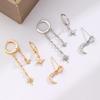 Three Part Mismatched Glowing Earrings Set Delicate Mixture Posts For Everyday Wear And Special Incidents