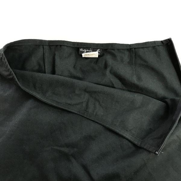 Made In Japan Agnes B. Mini Skirt 38 Women M Black Skirt cBH706(USED)