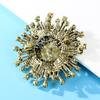 Neue 2 Farben Wählen Strass Vintage Blume Broschen Für Frauen Mantel Elegante Hohe Qualität Schmuck Herbst Pins