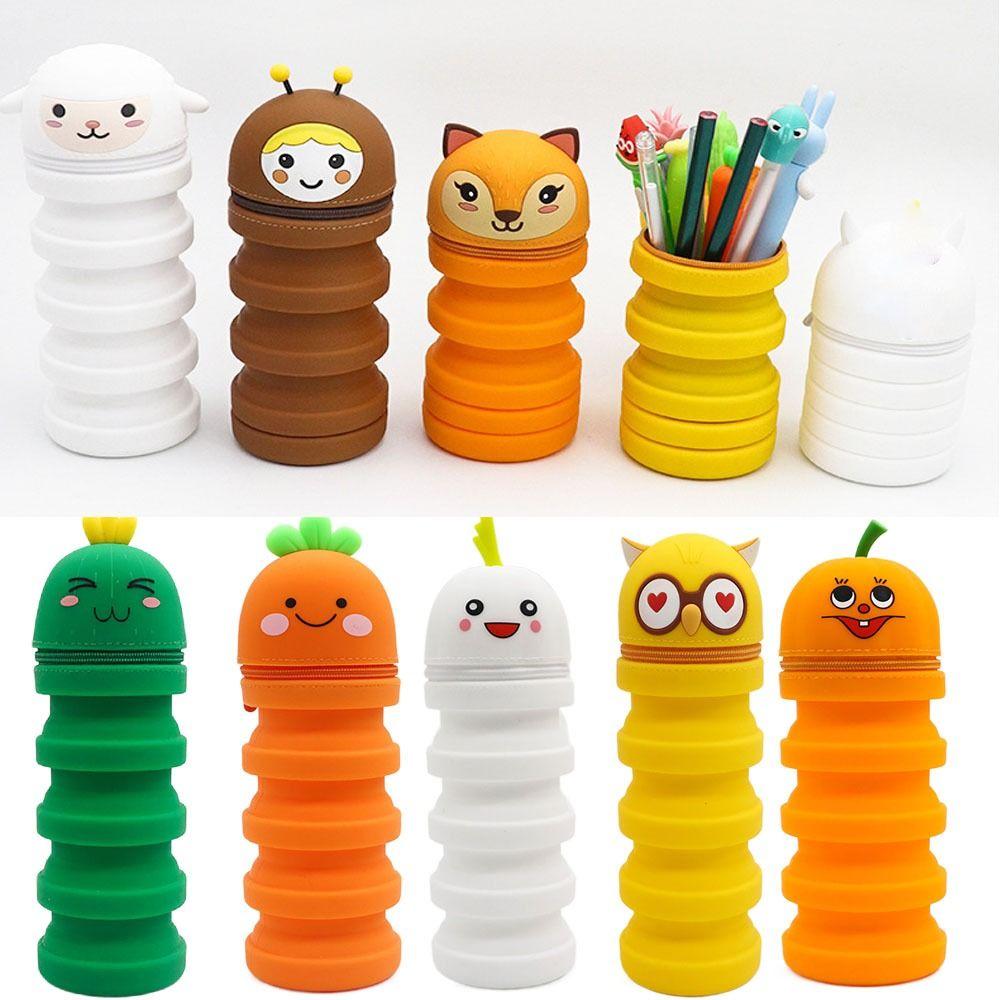 

Креативный выдвижной пенал, водонепроницаемый силиконовый пенал, школьная канцелярская коробка, игрушка для снижения давления, детский подарок