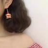 Sweet Strawberry Cake Earrings Food Shaped Drop Earring Stylish Ear Pendants for Women Girls Fashionable Ears Jewelry