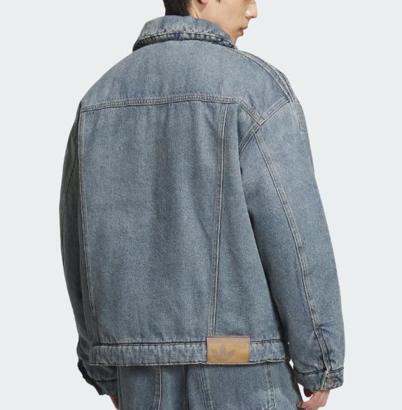 adidas Originals Denim Gepolsterte Herrenjacke JY0202 Asiatische Größe