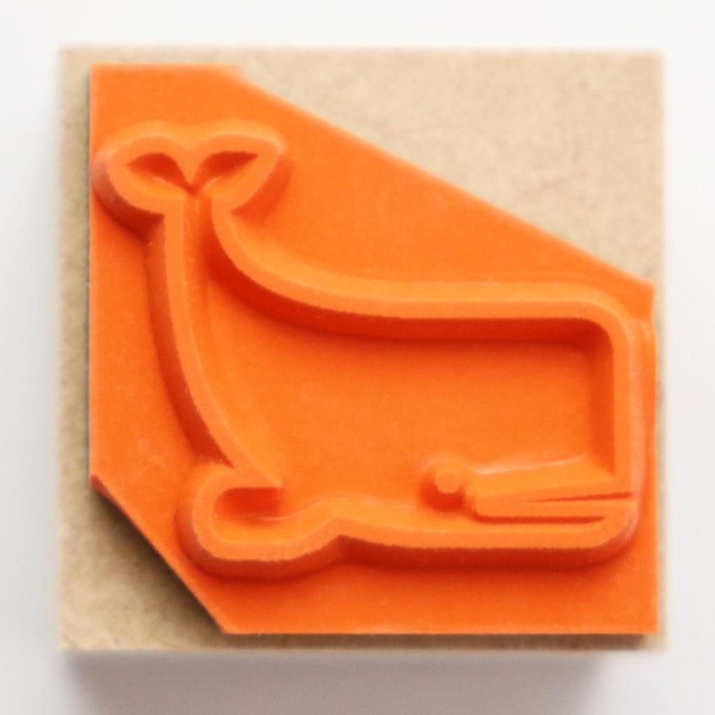 Cute sperm rubber sea imprint 14mm 17mm width stamp, whale, stamp, whale, creature, size height,