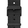 WOCCI 18mm Nylon Watch Strap, Black with Black Buckle