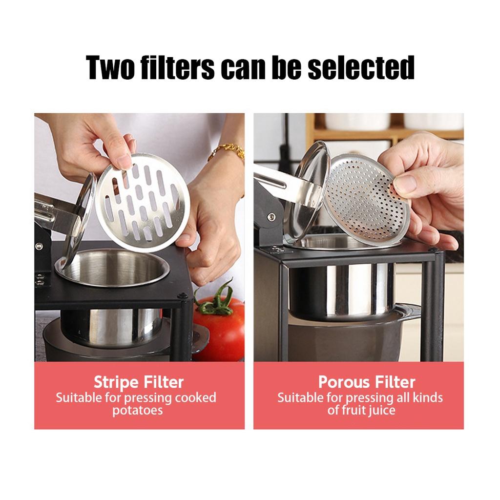 Schwarze manuelle Zitruspresse Handpresse Orangenpresse Schwerlast-Fruchtpresse Edelstahl Zitronenpresse Küchenwerkzeug