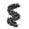 Black Cedar Garland 2.7M Realistic Touch Halloween Fireplace Wall Hanging Table Home Decor Festive Seasonal Accessory