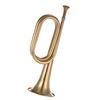 Bugle Call Trumpet Brass Cavalry Horn with Mouthpiece for School Band Cavalry Military Orchestra