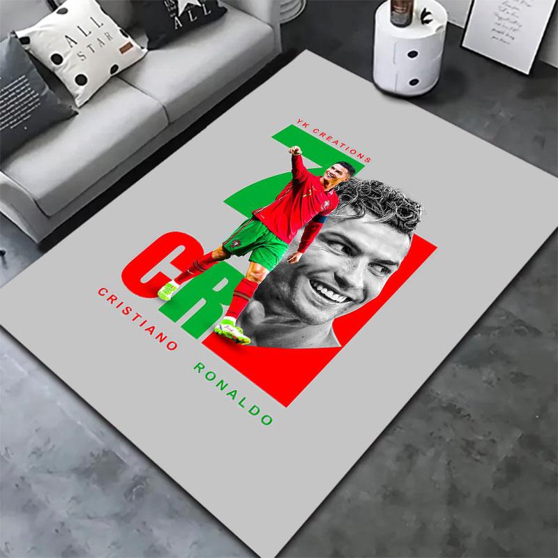 Cristiano Ronaldo Carpet Rug for Living Room Bedroom Home Sofa Decoration,Kids play Non-slip Floor Mat