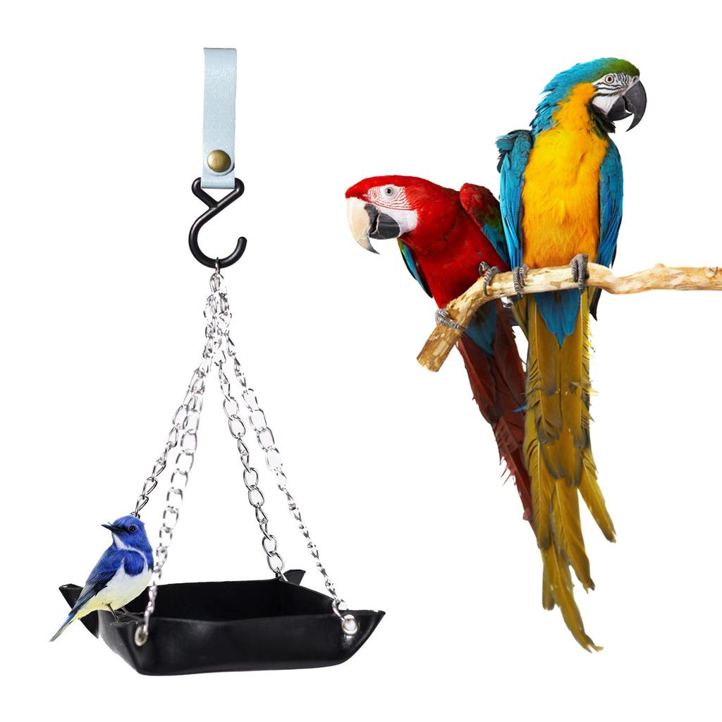 PU Platform Bird Feeder for Outdoor Hanging Wild Bird Feeder Hummingbird Feeding Tray for Backyard Home Garden Decors