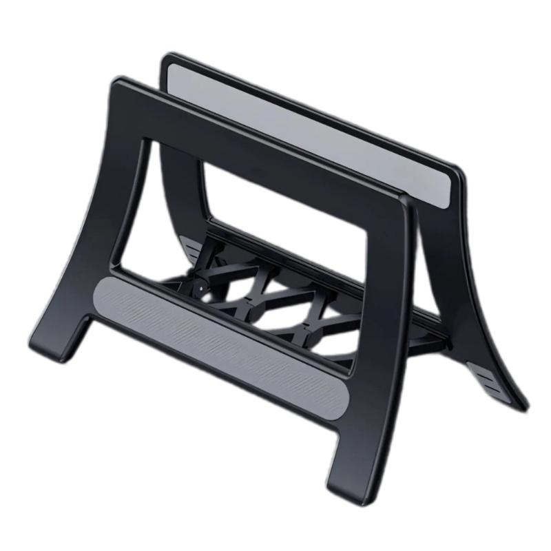 Universal Laptop Tablets Vertical Stand Holder With AntiSlip Silicone For Pad Desktop Organization And Better Cooling
