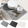 Large Dish Rack Heat Resistant Drying for Mat Tray Silicone Kitchen Counter Non-Slip Drain Easy to Clean Board Pad