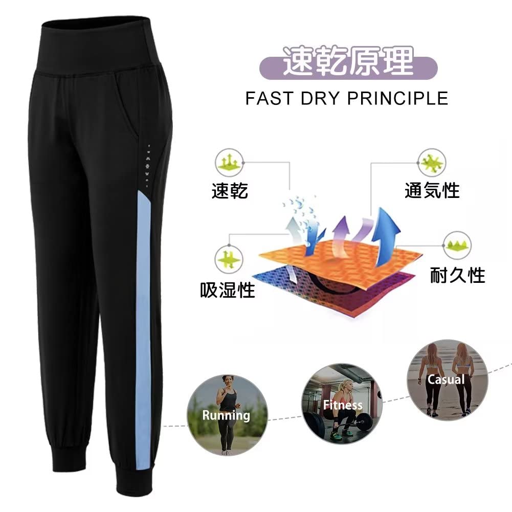 Muxuryee Yoga Workout Tracksuit Yoga Dance Fitness Long Size K06 S Women's Loose-Fit Pants, Pants, Bottoms, Wear, Pants, Sportswear, Pants,