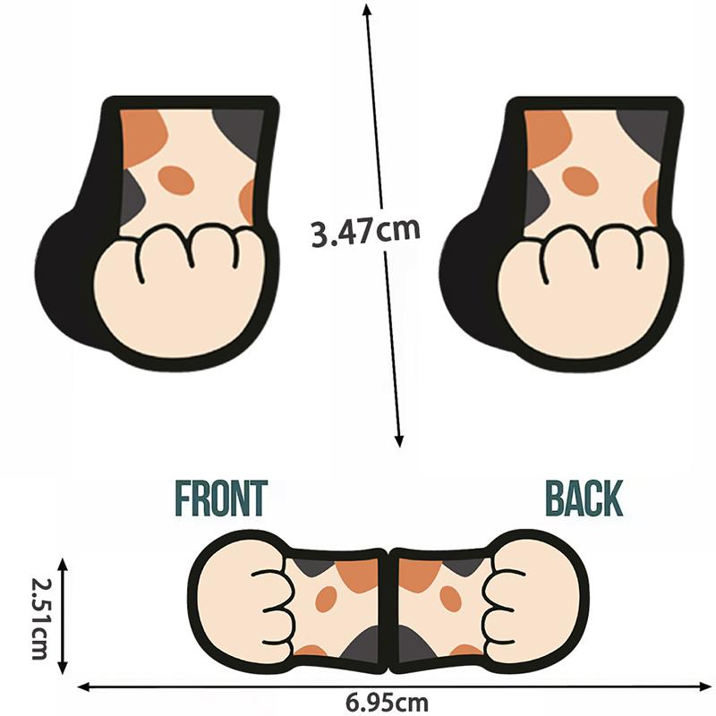 5Pcs Cute Cartoon Cat Claw Cloud Magnetic Bookmarks Creative Foldable Magnet Book Pages Holder Student Stationery Teacher Gifts