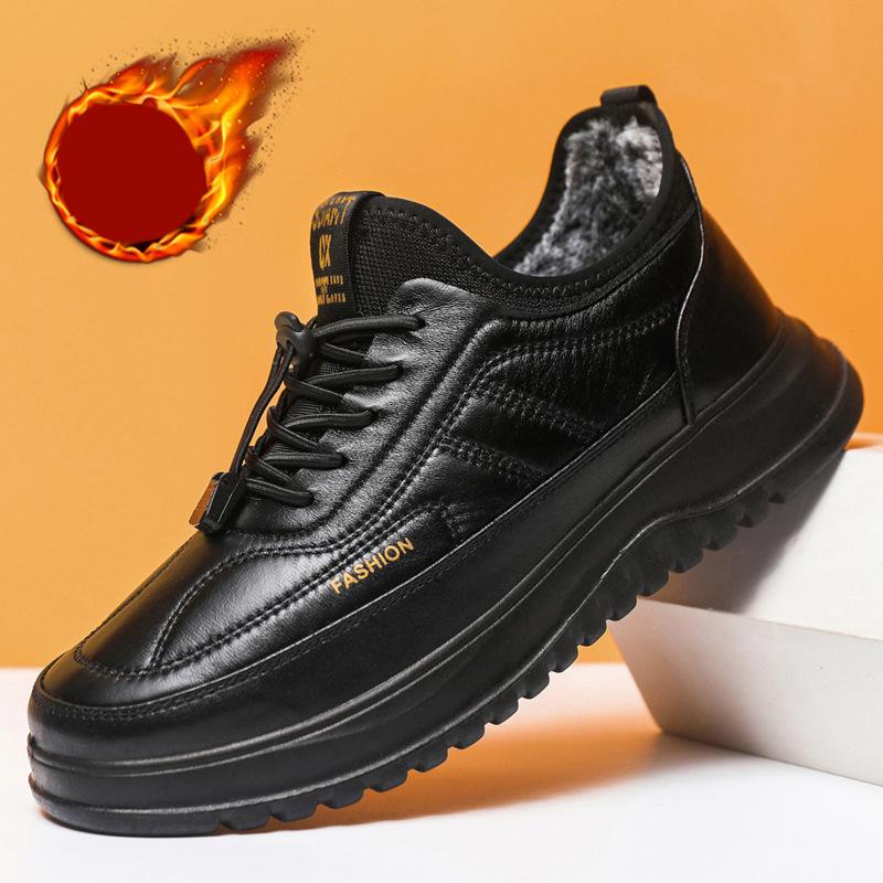 Winter Men's Shoes Comfortable Cold Proof Warmth Durable Slip Resistant Outsole Men's Shoes