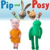 Handmade Plush Frog And Pig Toy Set Bosi And Pipu