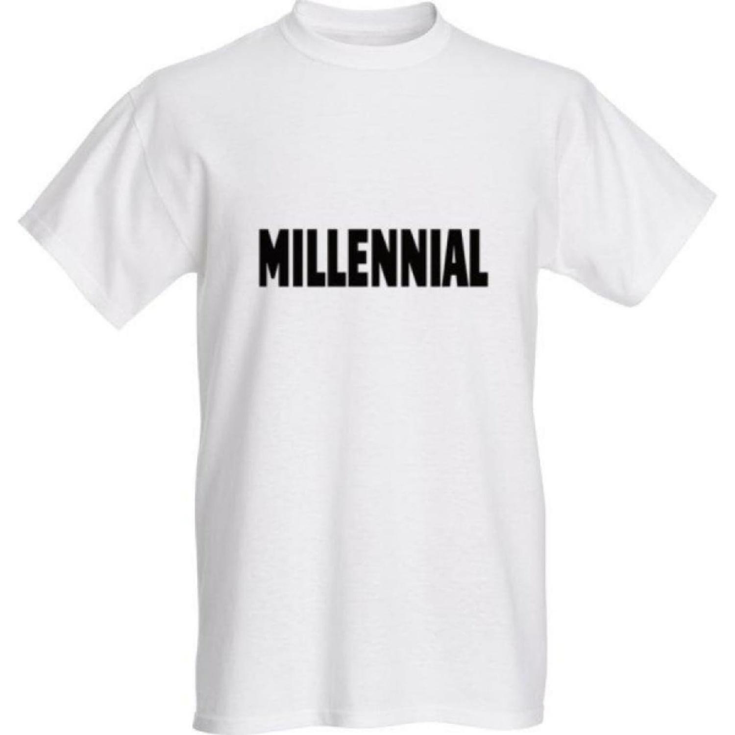 Стильная футболка миллениала-канадца - Черный текст XXXXXL белый