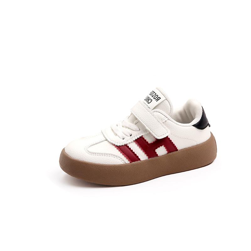 Children's Moral Training Shoes Korea 25 Spring and Autumn New Boys and Girls Board Shoes Baby Kindergarten Soft Sole Breathable Non-slip Sports