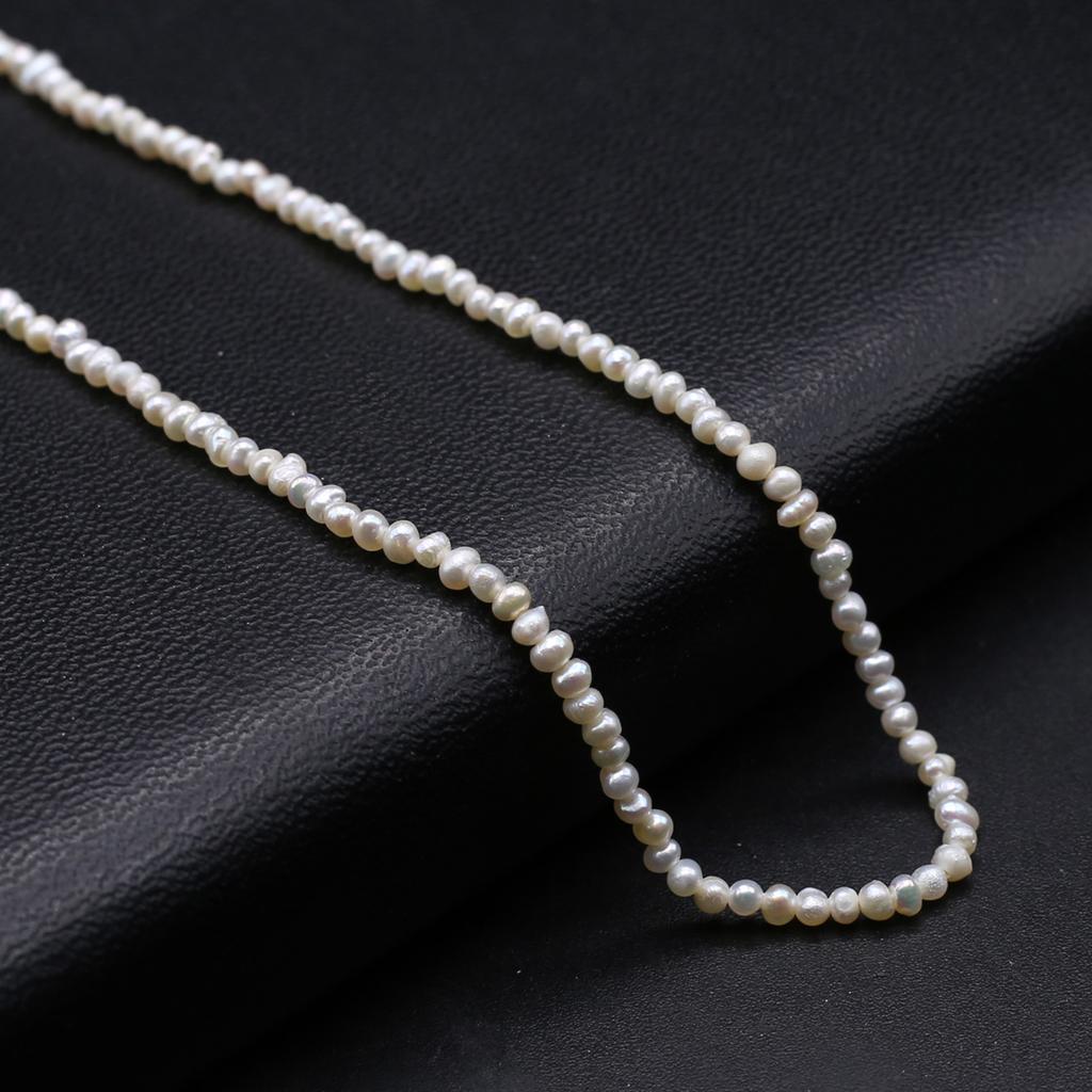 1String, White Natural Freshwater Pearls Beads, 2-2.5mm, for DIY Jewelry Making, Unique Birthday Party Wedding Crafts, 36cm
