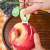 Pelapatate a Forma di Avocado Pelapatate Portatile Mini Pelapatate per Patata Pomodoro Frutta Retrattile da Esterno Pelapatate per Frutta Design con Blocco di Sicurezza Gadget da Cucina