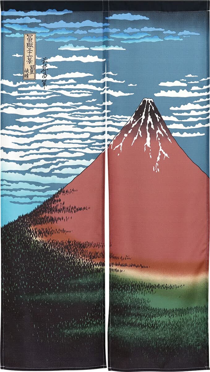 

Noren Workshop Noren Hokusai Japanese Japanese for shops and N Red Width 85cm x Length 99829 (Japanese curtain) style, modern, stylish, restaurants,