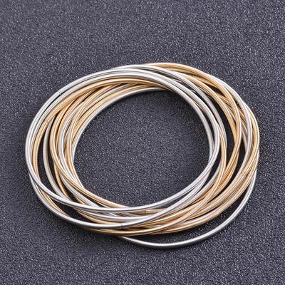Pulseira Ajustável de Fio de Aço Carbono com Diâmetro de 1,7 mm e Fecho de Rosca