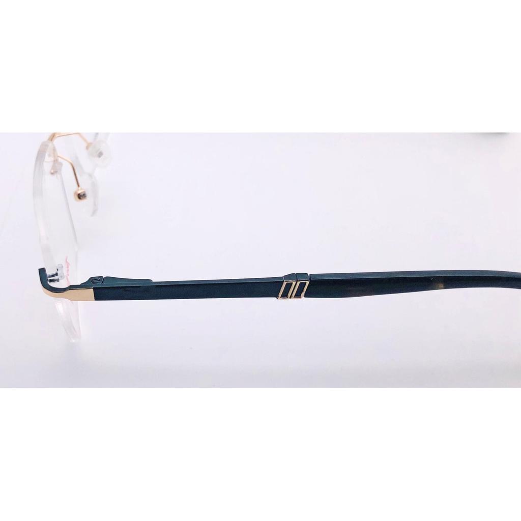 RSINC Unisex Rimless Metal Frame Fashion Tom Gold Black 55-17-142 IB-12 B0DK5LGZGS