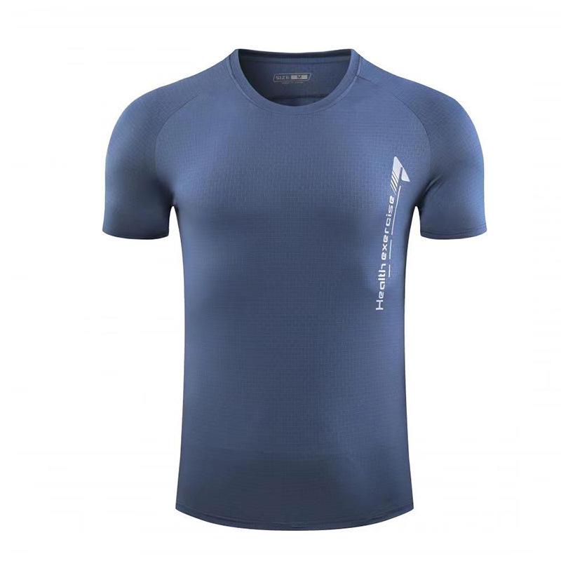 Men's Quick-Dry Round Neck Short-Sleeve Sports T-shirt - Running & Fitness Outdoor Casual Top