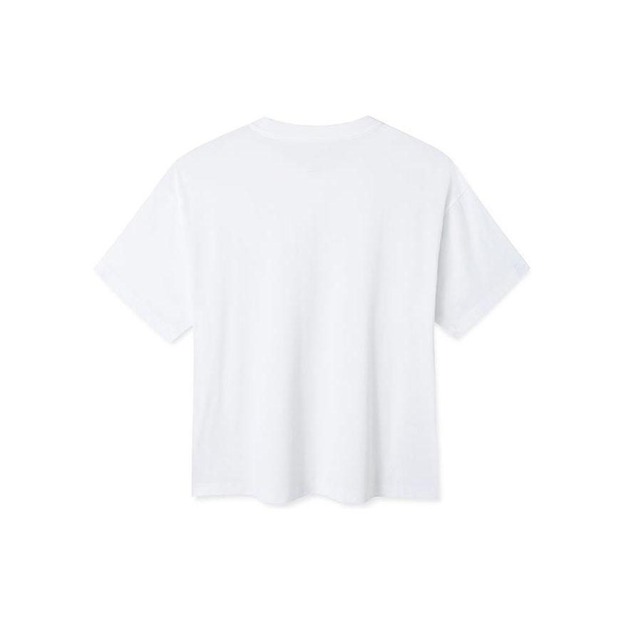Anta Ice Feel Letter Round Neck T-Shirt Women Tops White 162228118-1