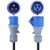 EU Mobile Digital Meter 220V 16A CEE Plug Socket with LED & Reset for Electric Vehicles yachts new energy vehicles.