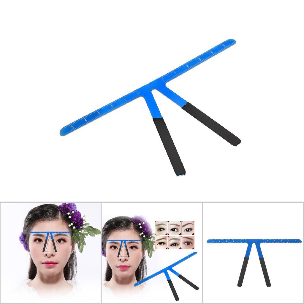 Permanent Eyebrow Makeup Ruler Reusable Tattoo Shaping Measure Tool Purple